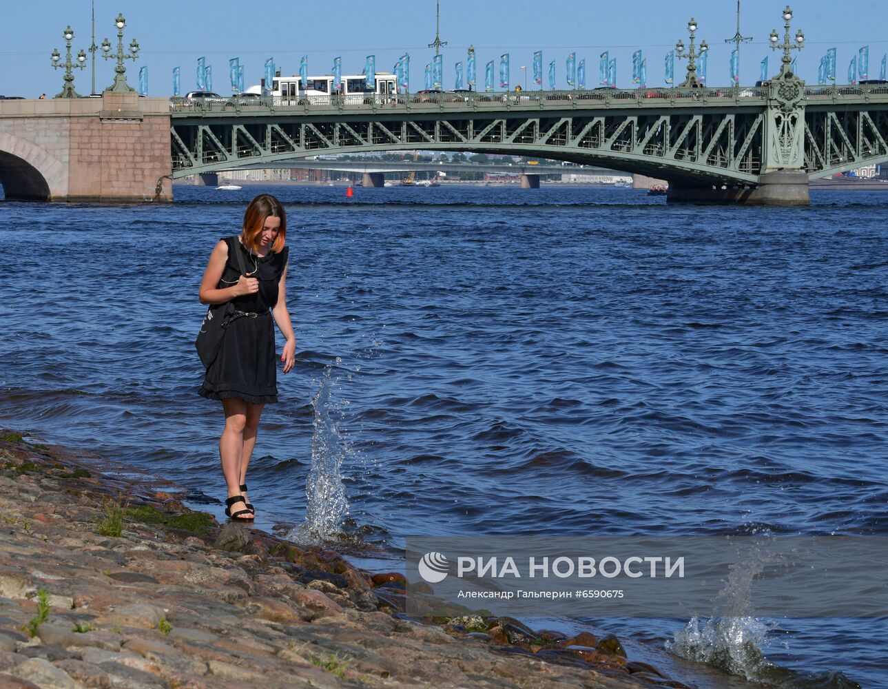 Жаркая погода в Санкт-Петербурге