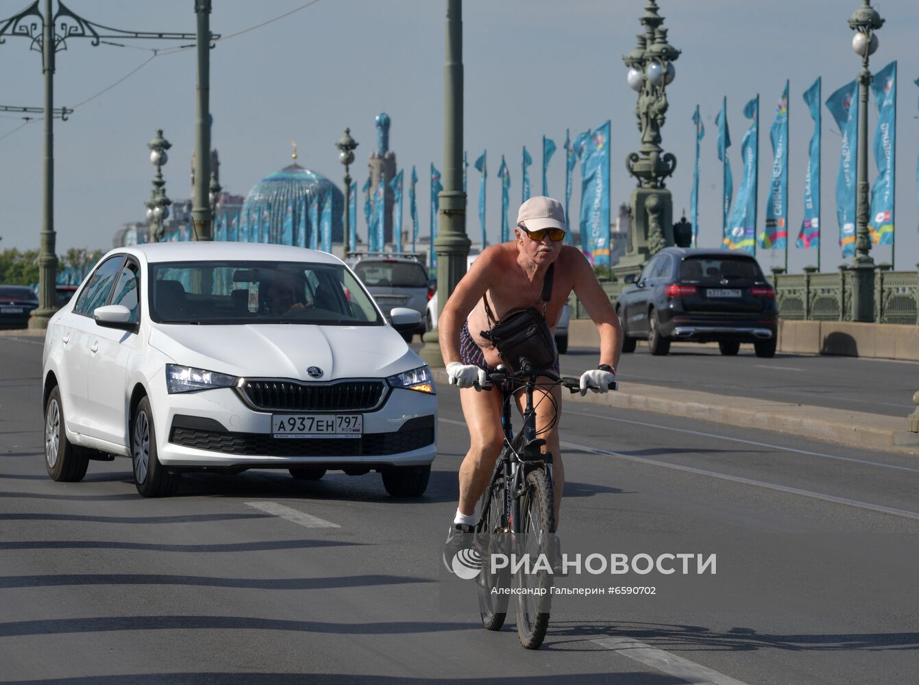 Жаркая погода в Санкт-Петербурге