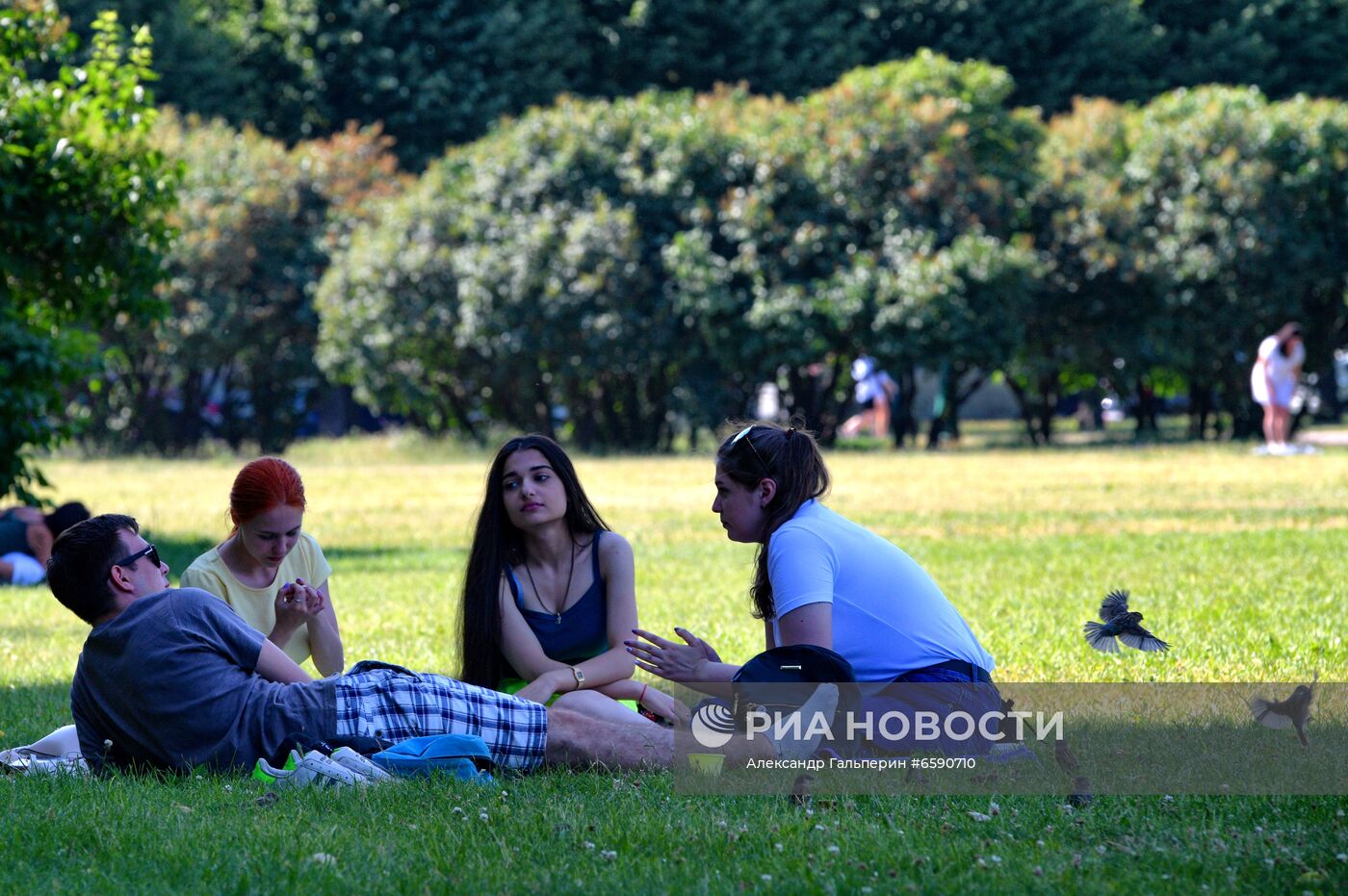 Жаркая погода в Санкт-Петербурге