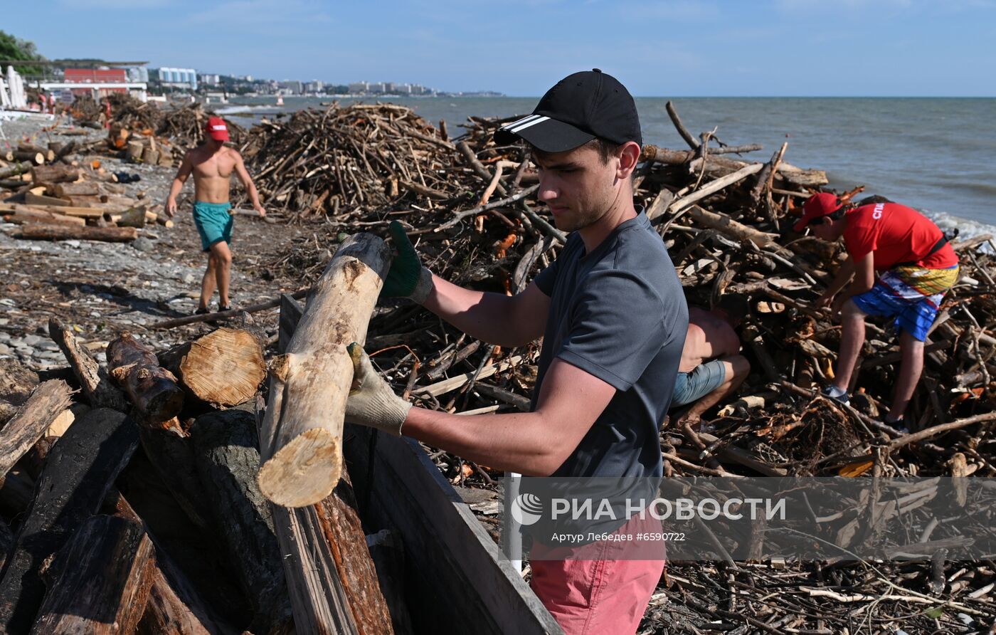 Последствия подтопления в Сочи