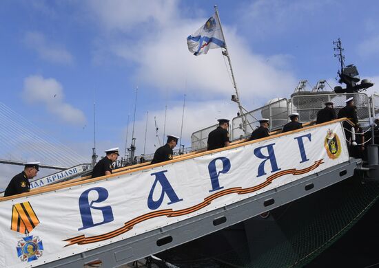 Возвращение кораблей ТОФ после учений в Тихом океане во Владивосток