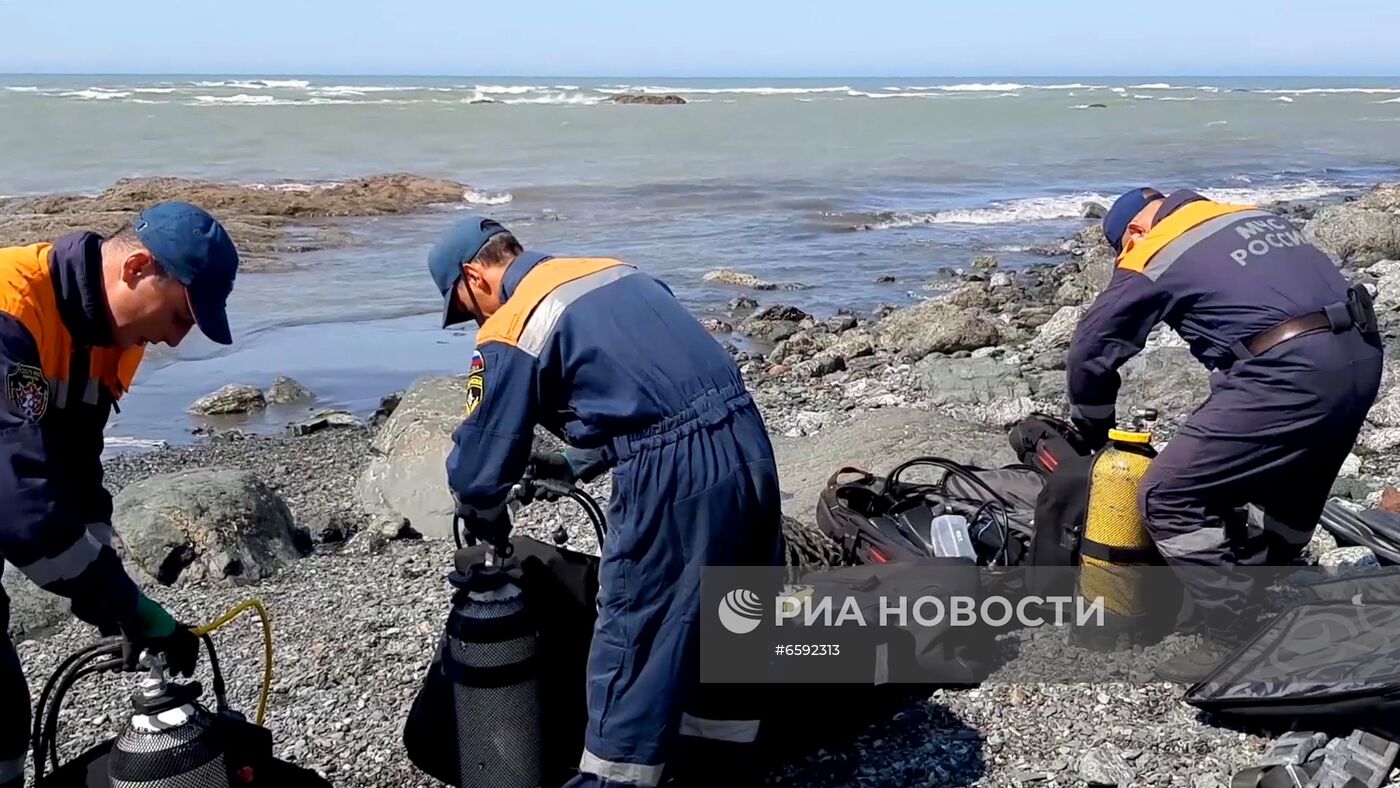 Поисковые работы на месте крушения АН-26 на Камчатке