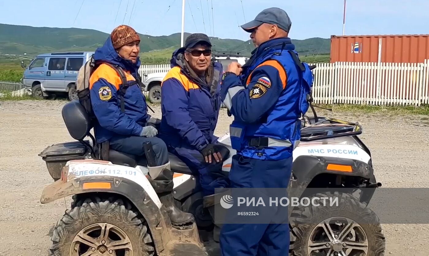 Поисковые работы на месте крушения АН-26 на Камчатке