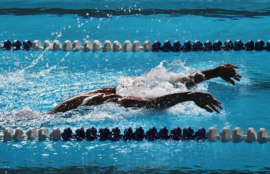 Тренировка олимпийской сборной России по плаванию