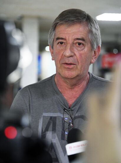 Тренировка олимпийской сборной России по плаванию