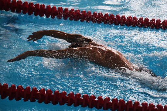 Тренировка олимпийской сборной России по плаванию