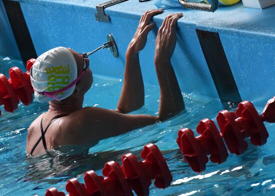 Тренировка олимпийской сборной России по плаванию