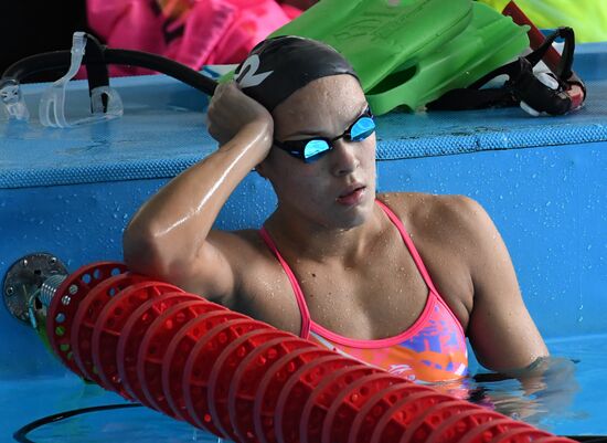 Тренировка олимпийской сборной России по плаванию