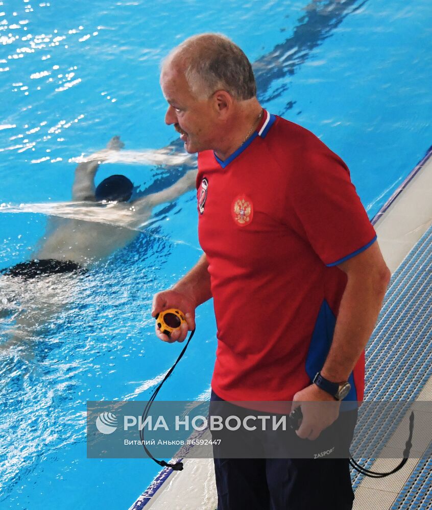 Тренировка олимпийской сборной России по плаванию