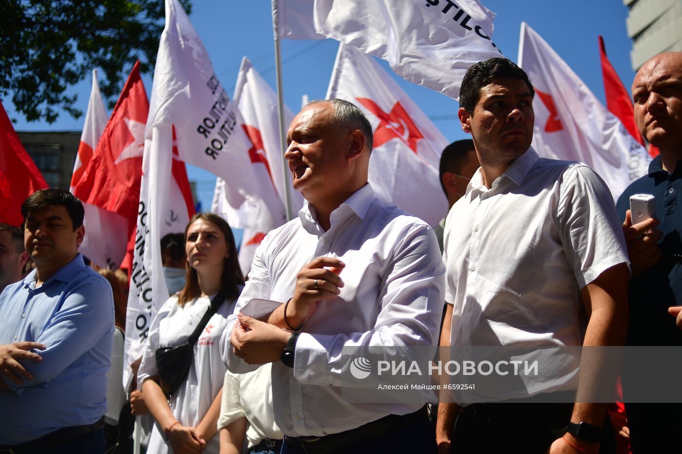 Акция сторонников И. Додона в Кишиневе