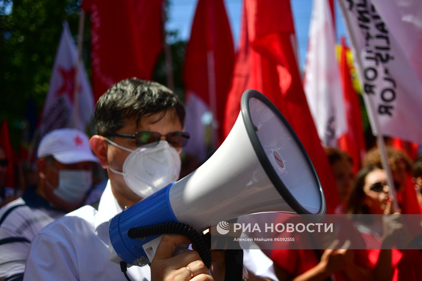 Акция сторонников И. Додона в Кишиневе