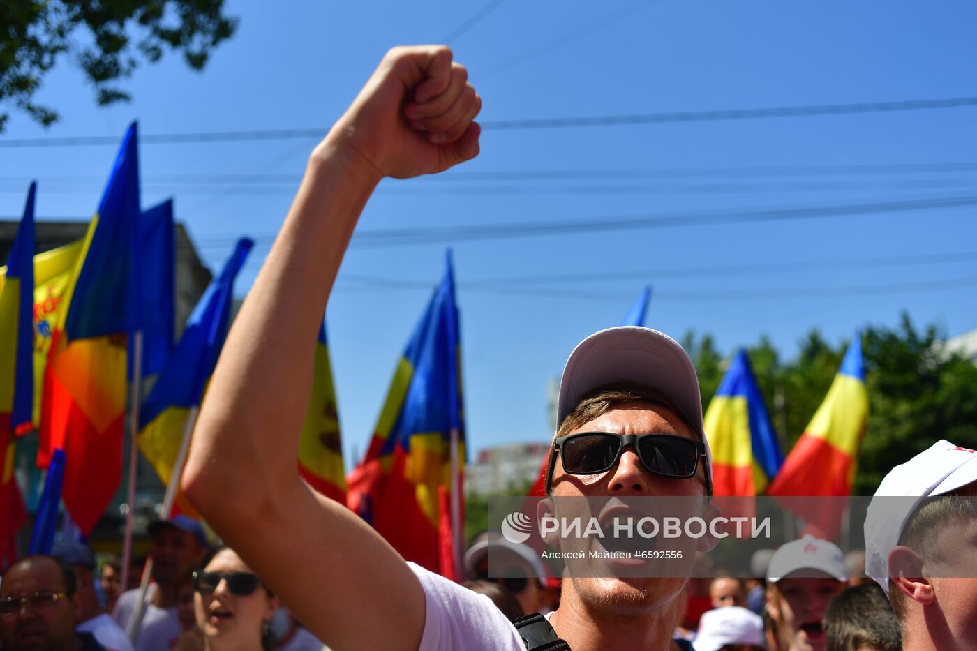 Акция сторонников И. Додона в Кишиневе