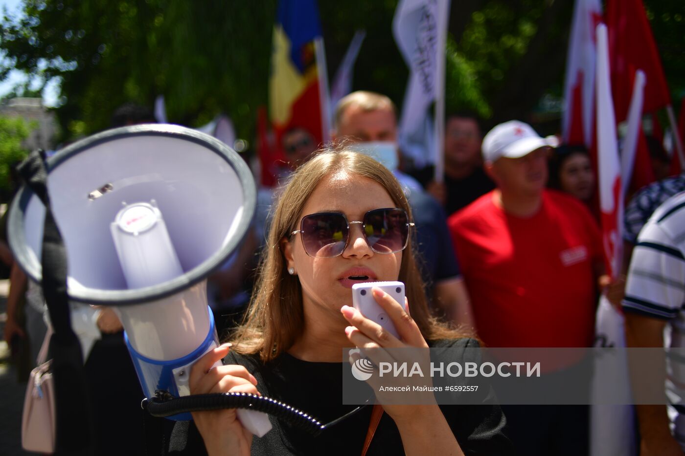 Акция сторонников И. Додона в Кишиневе