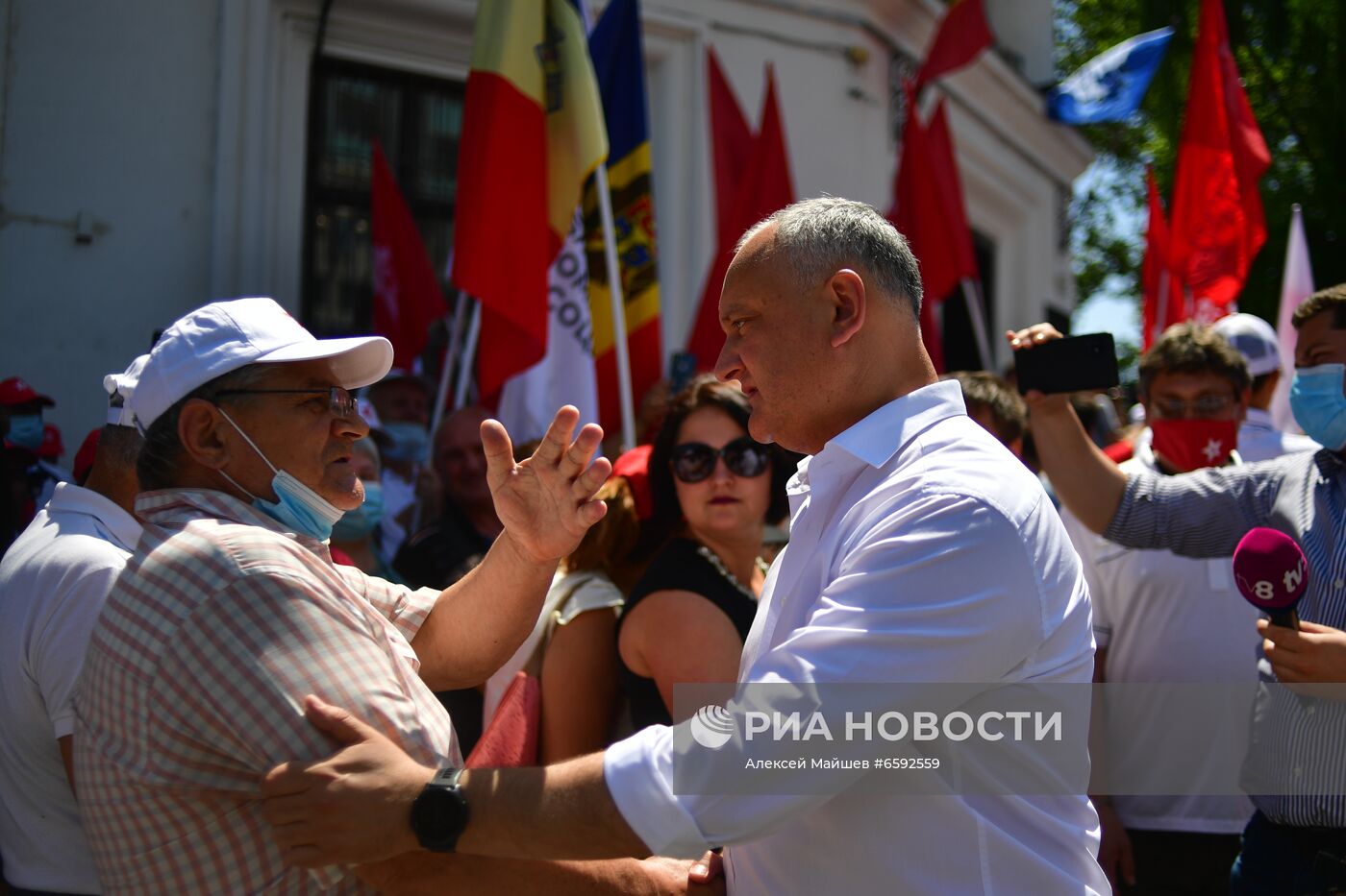 Акция сторонников И. Додона в Кишиневе