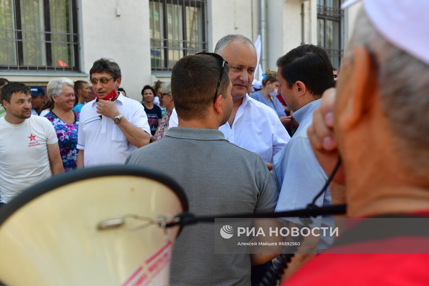 Акция сторонников И. Додона в Кишиневе