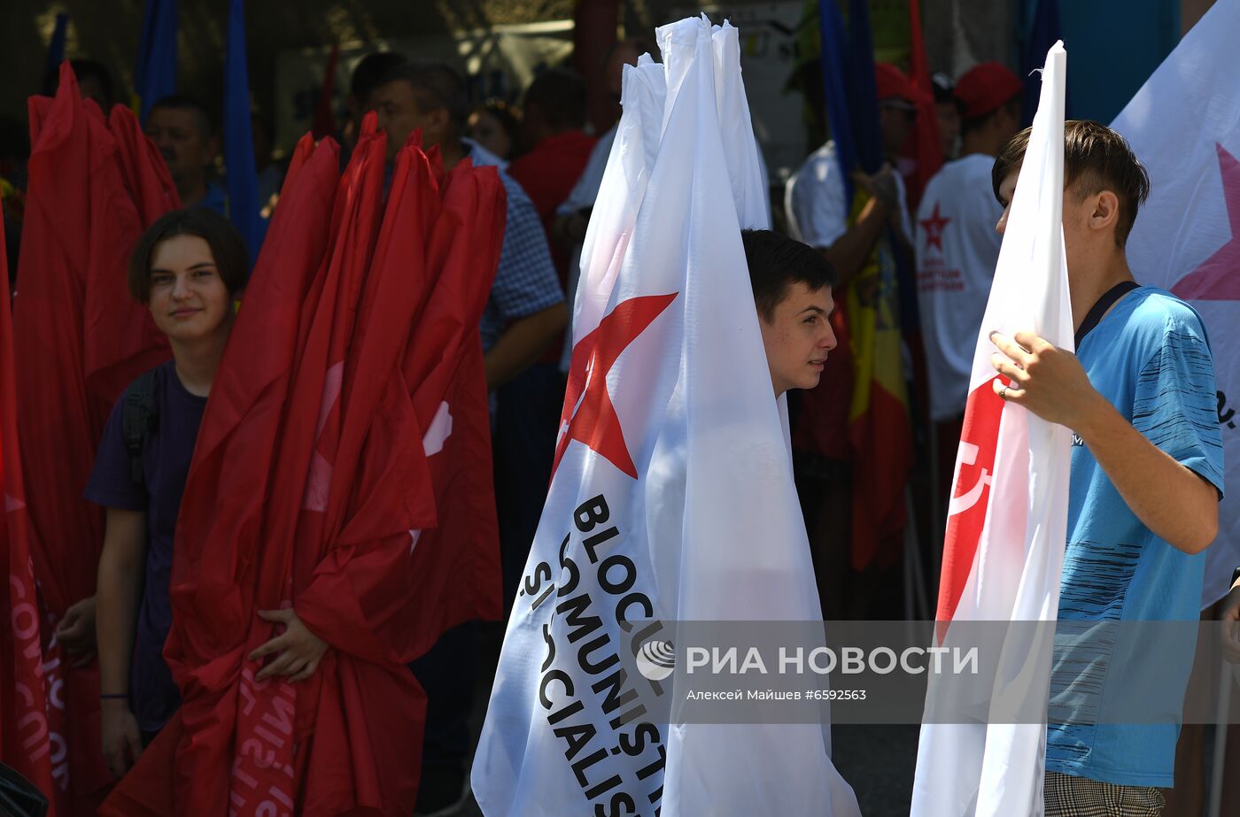 Акция сторонников И. Додона в Кишиневе