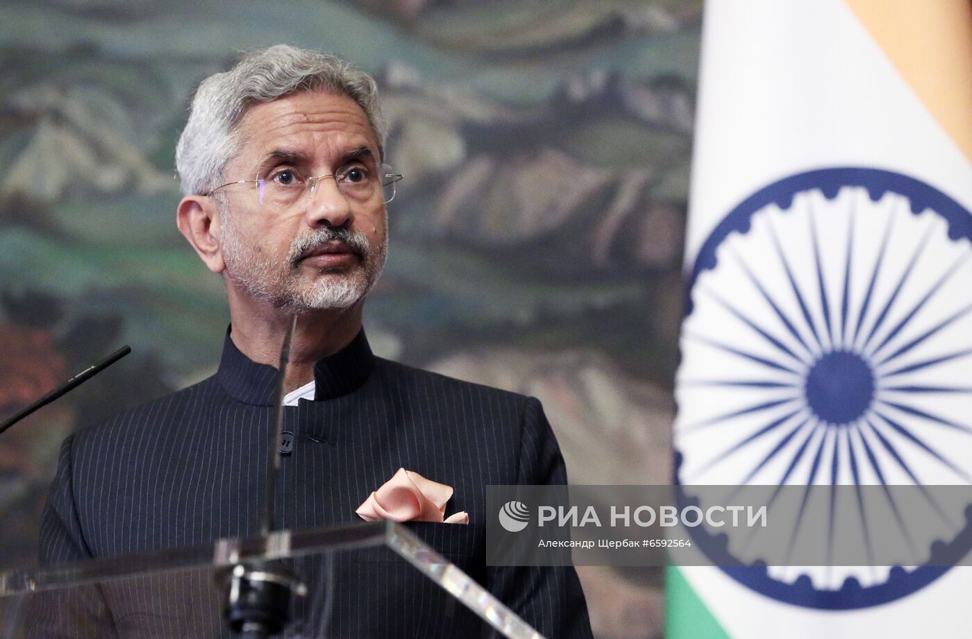 Встреча глав МИД РФ и Индии С. Лаврова и С. Джайшанкара