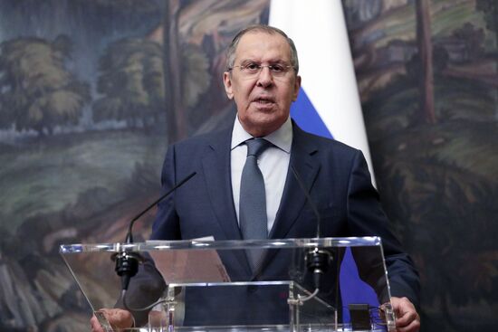 Встреча глав МИД РФ и Индии С. Лаврова и С. Джайшанкара