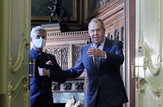 Встреча глав МИД РФ и Индии С. Лаврова и С. Джайшанкара