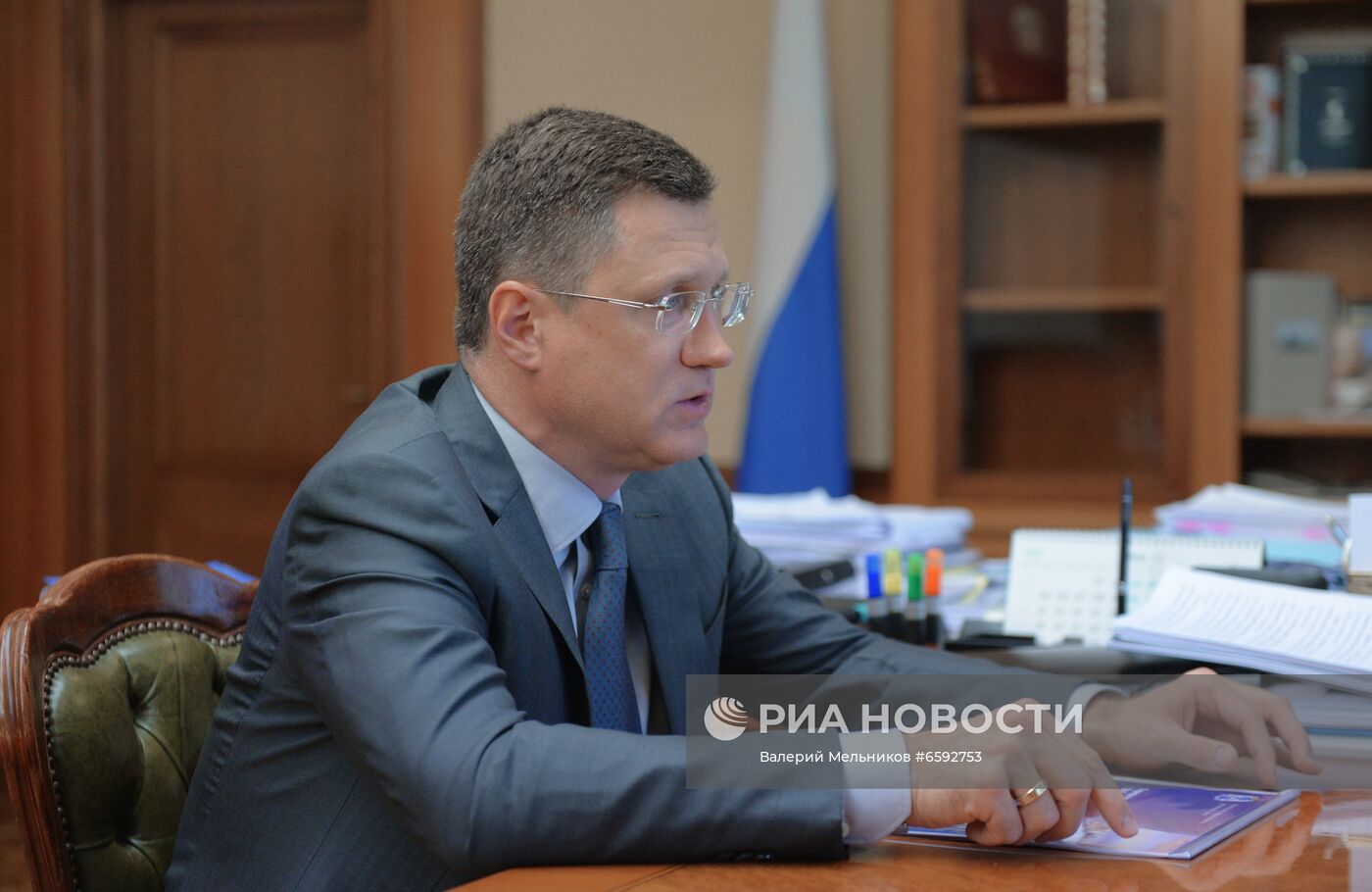 Встреча вице-премьера РФ А. Новака с губернатором ЯНАО Д. Артюховым