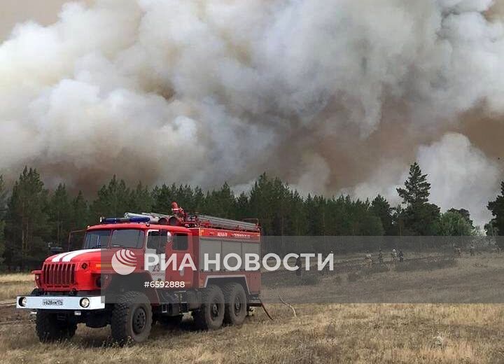 Лесные пожары в Челябинской области