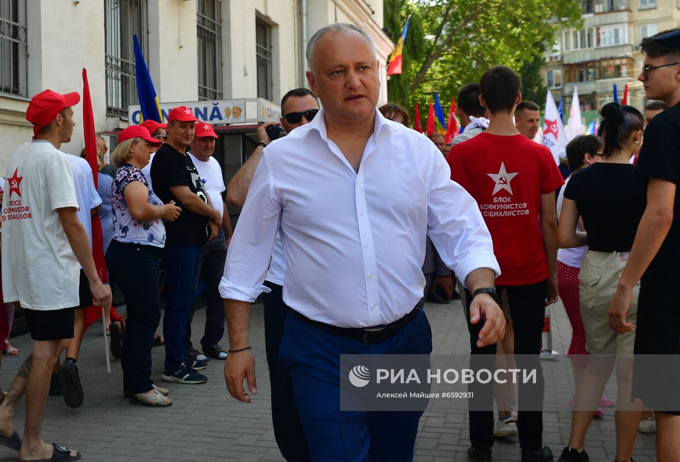 Акция сторонников И. Додона в Кишиневе