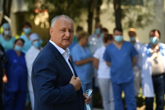 Предвыборная поездка лидера ПСРМ И. Додона по стране