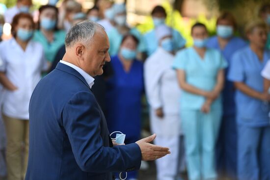 Предвыборная поездка лидера ПСРМ И. Додона по стране