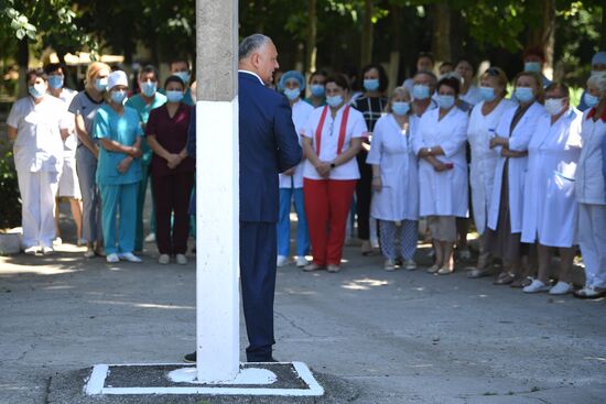 Предвыборная поездка лидера ПСРМ И. Додона по стране