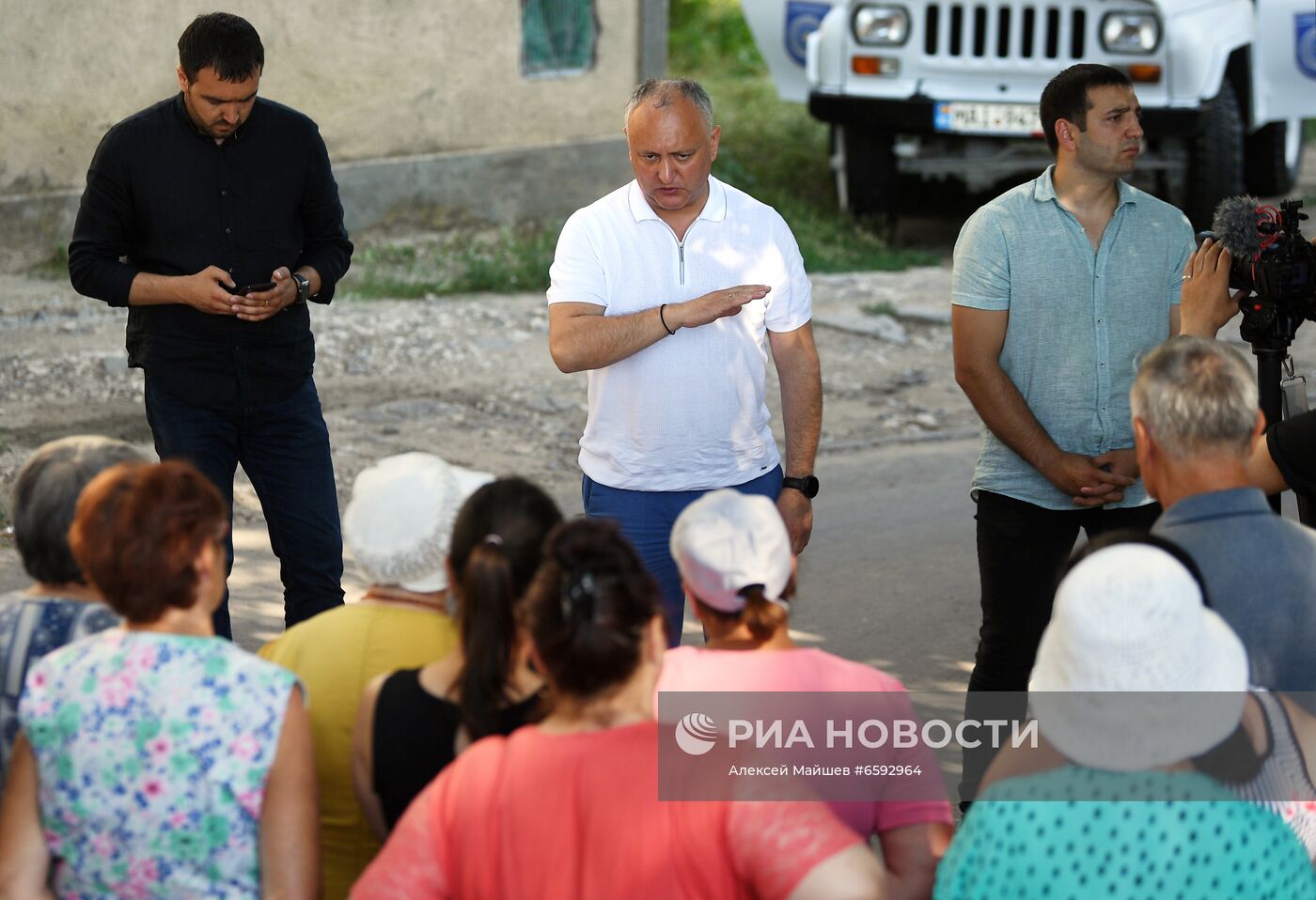 Предвыборная поездка лидера ПСРМ И. Додона по стране