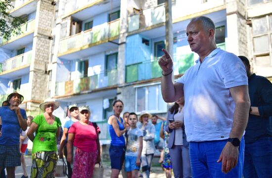 Предвыборная поездка лидера ПСРМ И. Додона по стране