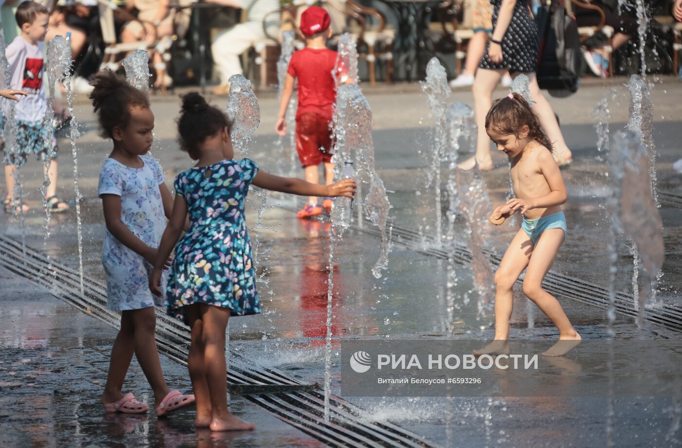 Отдых горожан в Москве