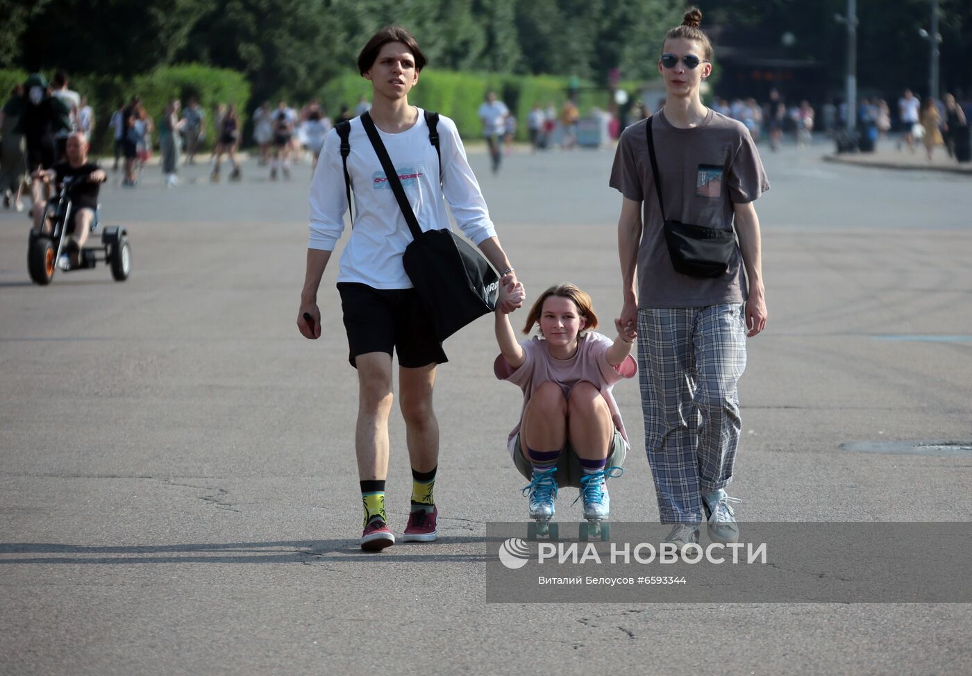 Отдых горожан в Москве