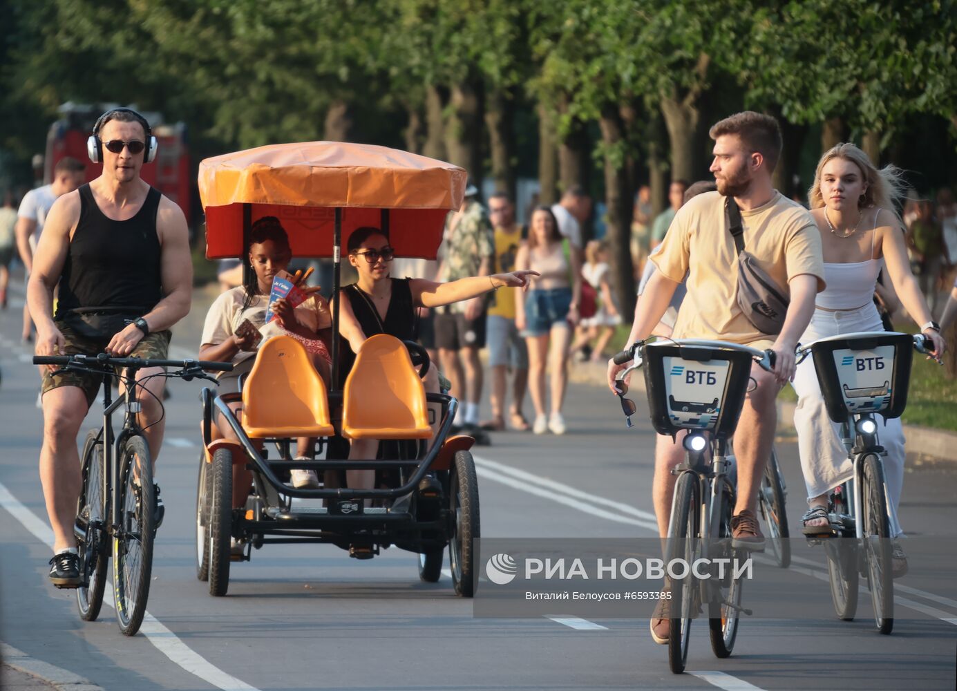 Отдых горожан в Москве