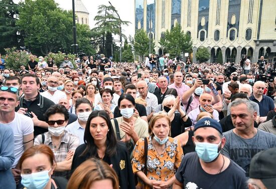 Акция протеста в Тбилиси