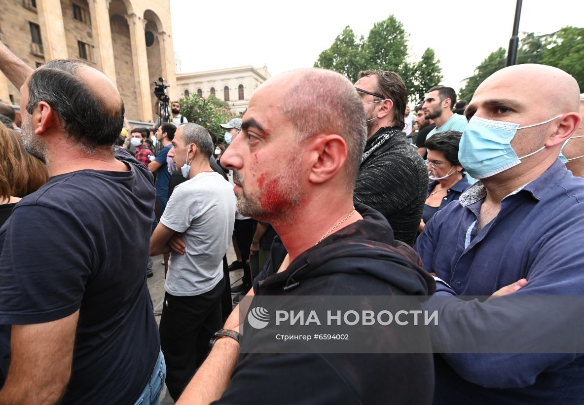 Акция протеста в Тбилиси