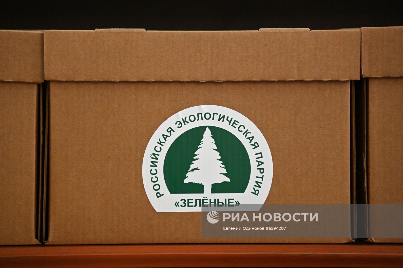 Подача документов партией "Зелёные" для регистрации кандидатов в депутаты Госдумы