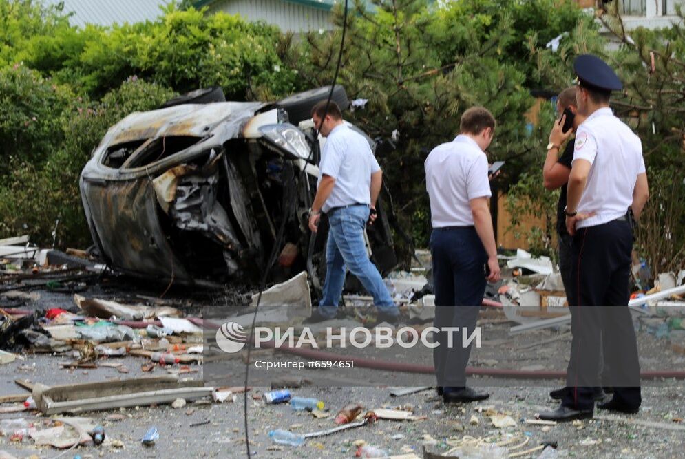 Взрыв газа в гостинице в Геленджике