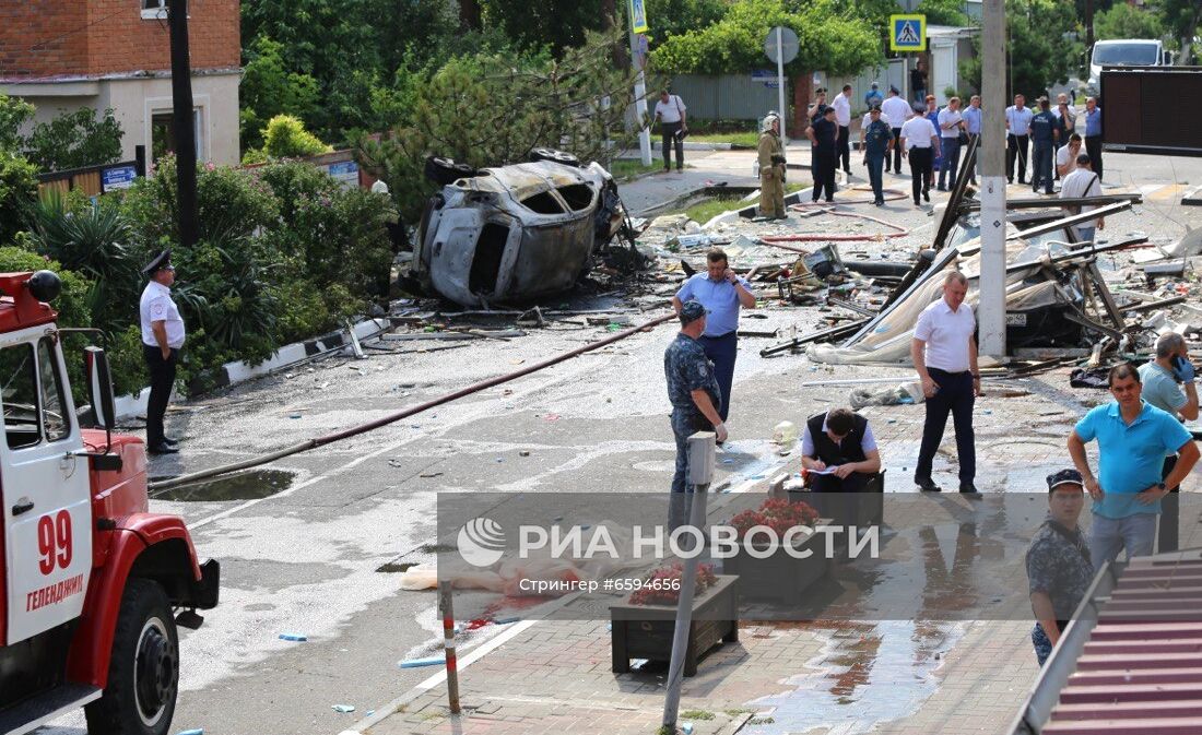 Взрыв газа в гостинице в Геленджике