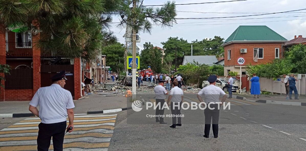 Взрыв газа в гостинице в Геленджике