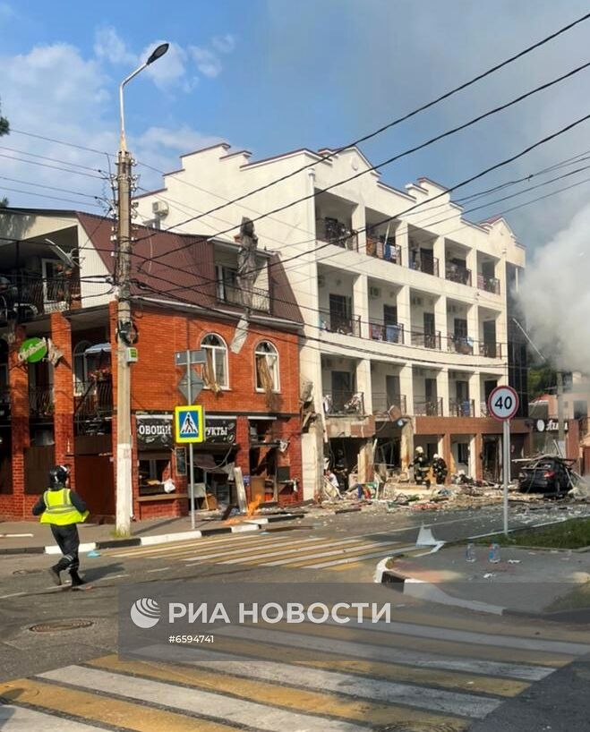 Взрыв газа в гостинице в Геленджике