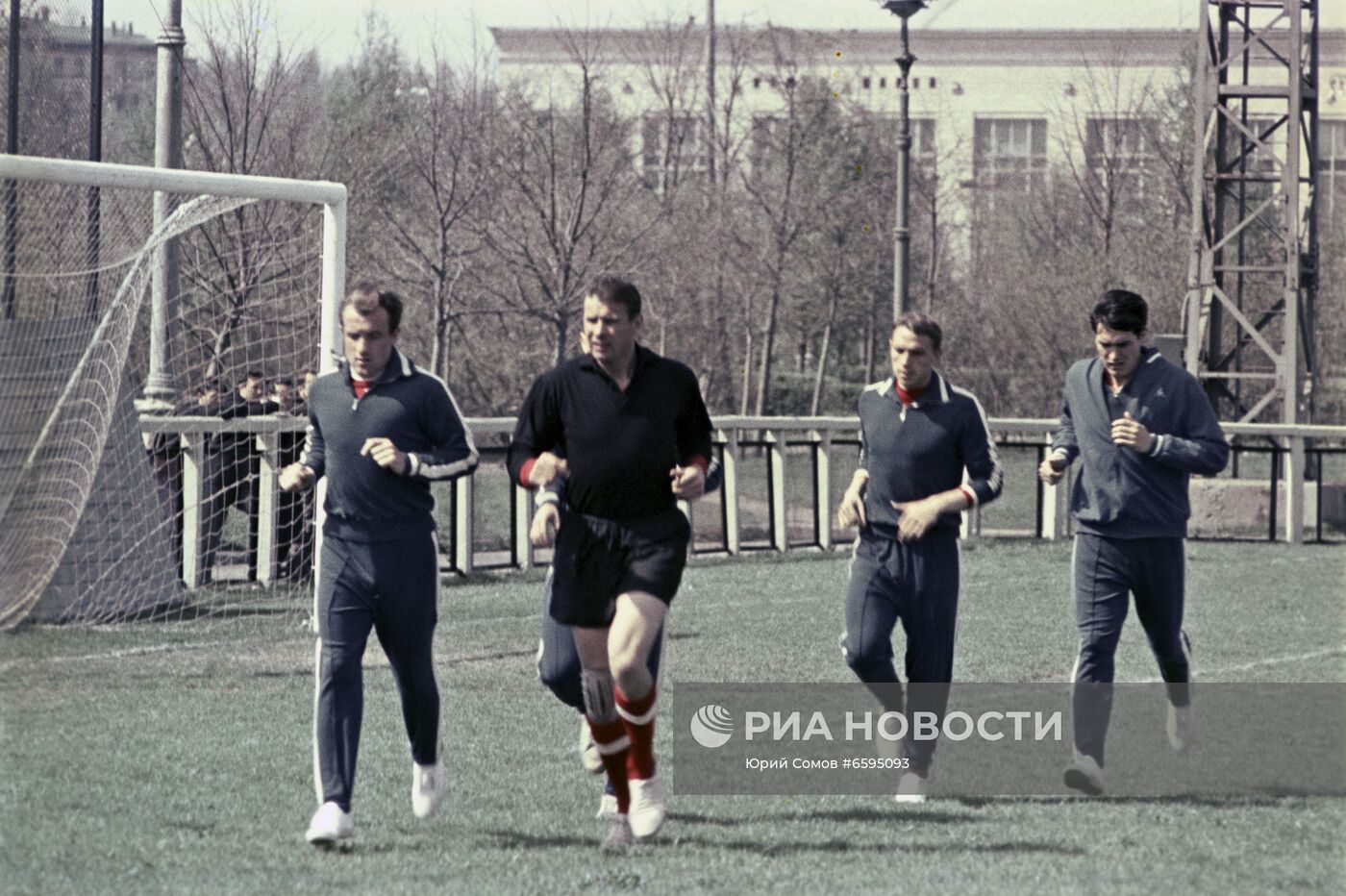 Тренировка сборной СССР по футболу