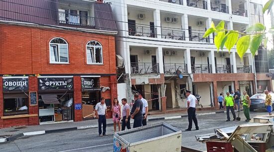 Взрыв газа в гостинице в Геленджике