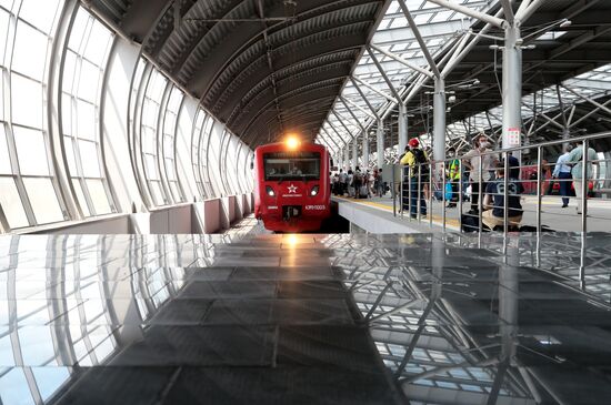 Открытие нового пассажирского терминала "Аэроэкспресс" в Домодедово 