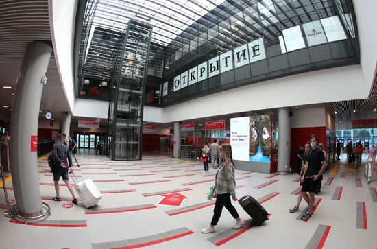 Открытие нового пассажирского терминала "Аэроэкспресс" в Домодедово 