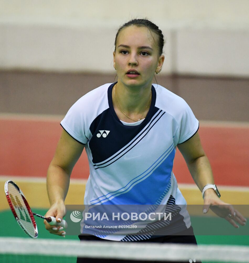 Тренировка олимпийской сборной России по бадминтону 