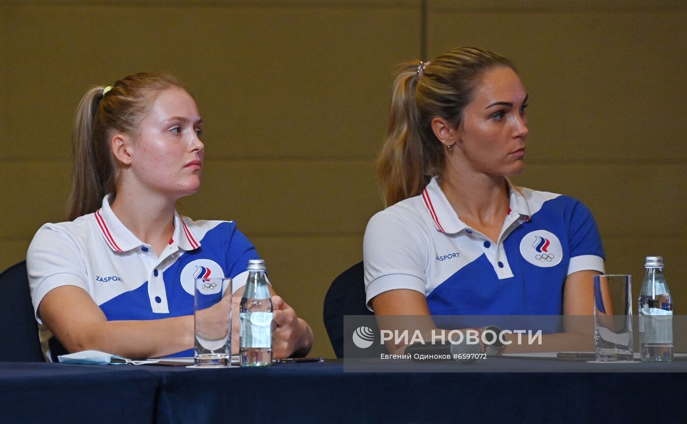 П/к женской сборной России по гандболу, посвященная участию на Олимпиаде-2020