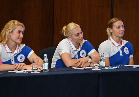 П/к женской сборной России по гандболу, посвященная участию на Олимпиаде-2020