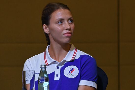 П/к женской сборной России по гандболу, посвященная участию на Олимпиаде-2020