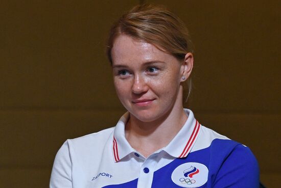 П/к женской сборной России по гандболу, посвященная участию на Олимпиаде-2020